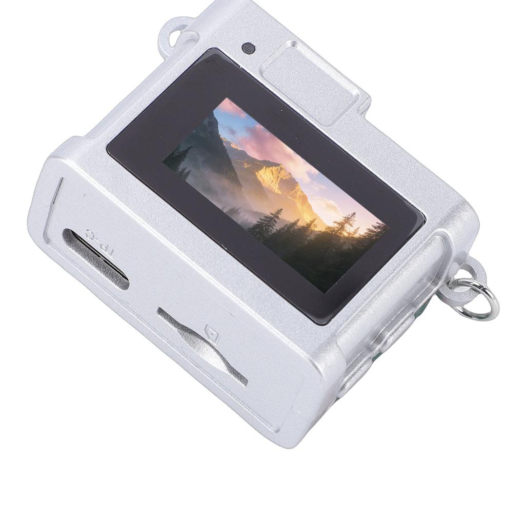 Keychain Camera Tiny Retro Digital Camera with LED Light Filters for Teenagers Adults Photography Beginners Travel