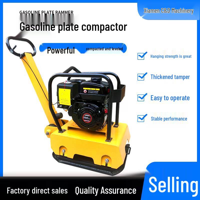 Electric & Gasoline Diesel Plate Compactor: Small Vibrating Rammer for Asphalt Pavement and Soil Compaction