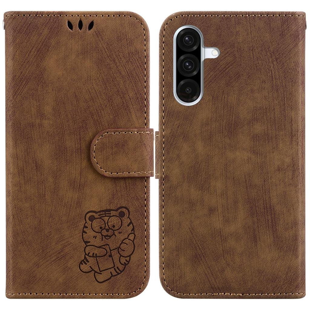 For Samsung Galaxy A17 5G/A17 4G/A26 5G Wallet Case Tiger Imprint Leather Shockproof Phone Cover