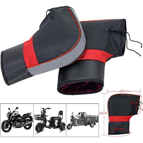 Motorcycle Handlebar Gloves Windproof Waterproof Winter Cycling Gloves Mittens Universal Motorbike Hands Warmer Snowmobile Scooter ATV Motorbike