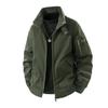 Autumn and Winter New Men's Casual Fashion Collar Plus Velvet Jacket Joker Padded Jacket
