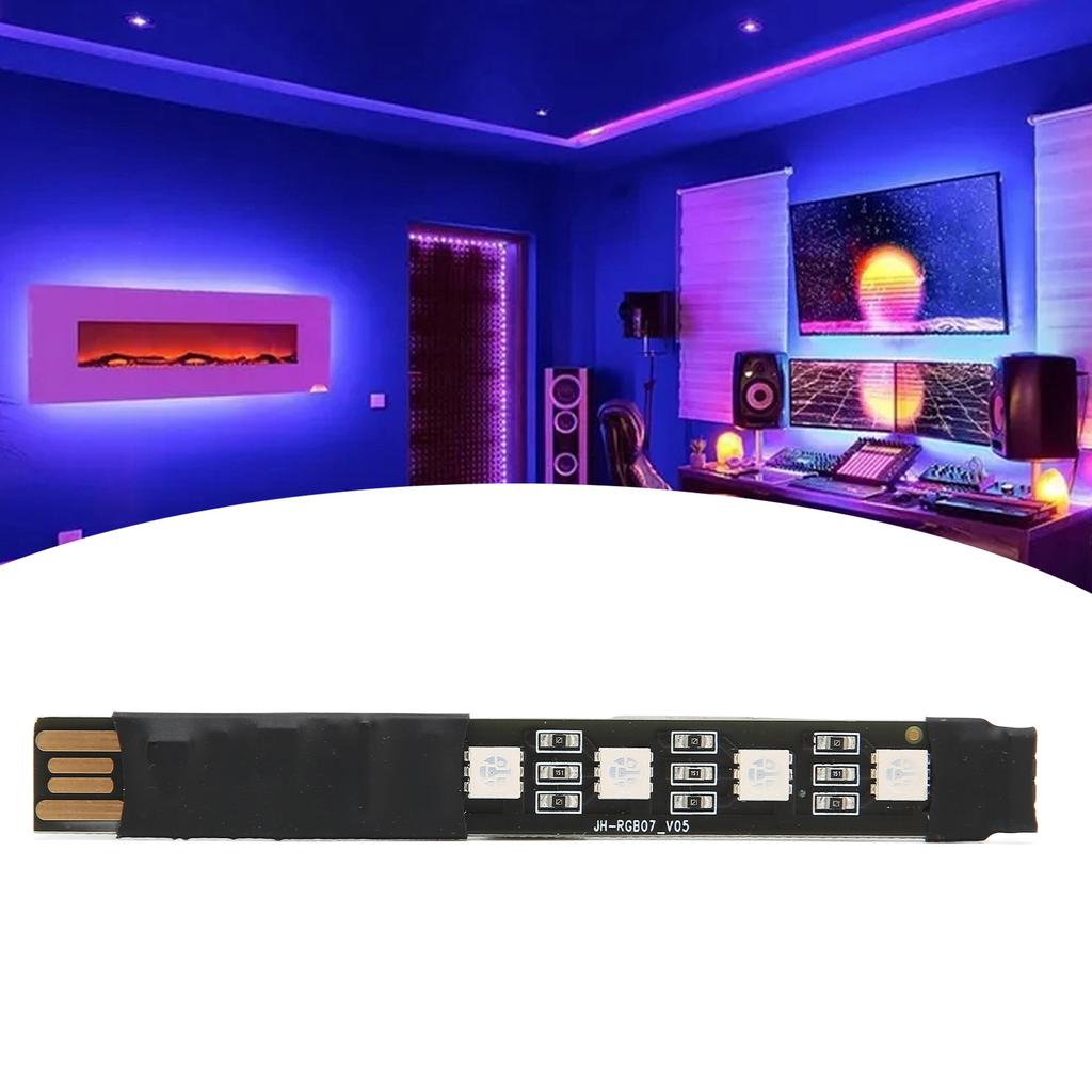Bandes Lumineuses LED Télécommande Interface 4 broches Pratique Commode Dispositif d'Éclairage à Synchronisation Musicale pour la Maison