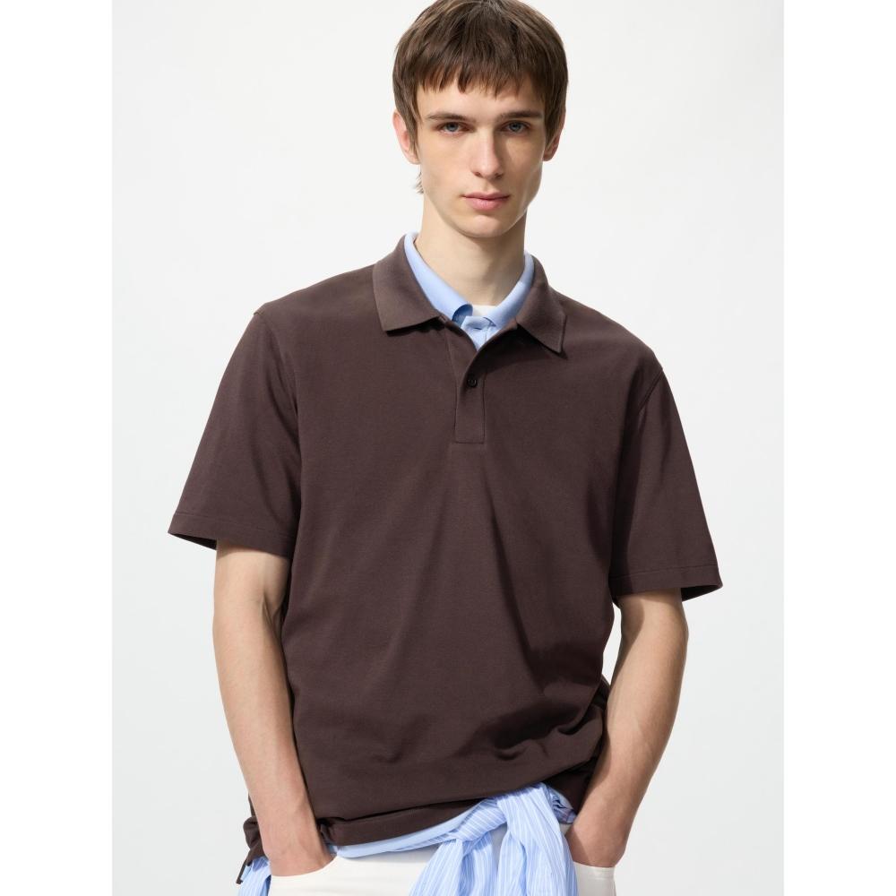 Uniqlo Japan Air Rhythm Cotton Kanoko Polo Shirt