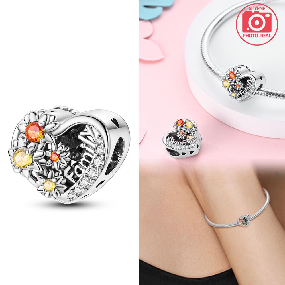 Tulip Bouquet Charm copper Colors Ideal For Charm Bead Charms copper Colors Authentic Bracelets for Jewellery Making