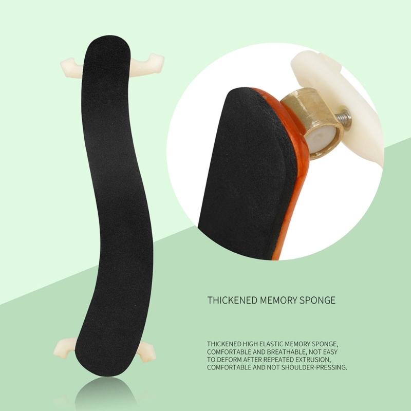 Violin Shoulder Rest Wood Violin Shoulder Pad Violin Parts for 3/4 and 4/4 Size