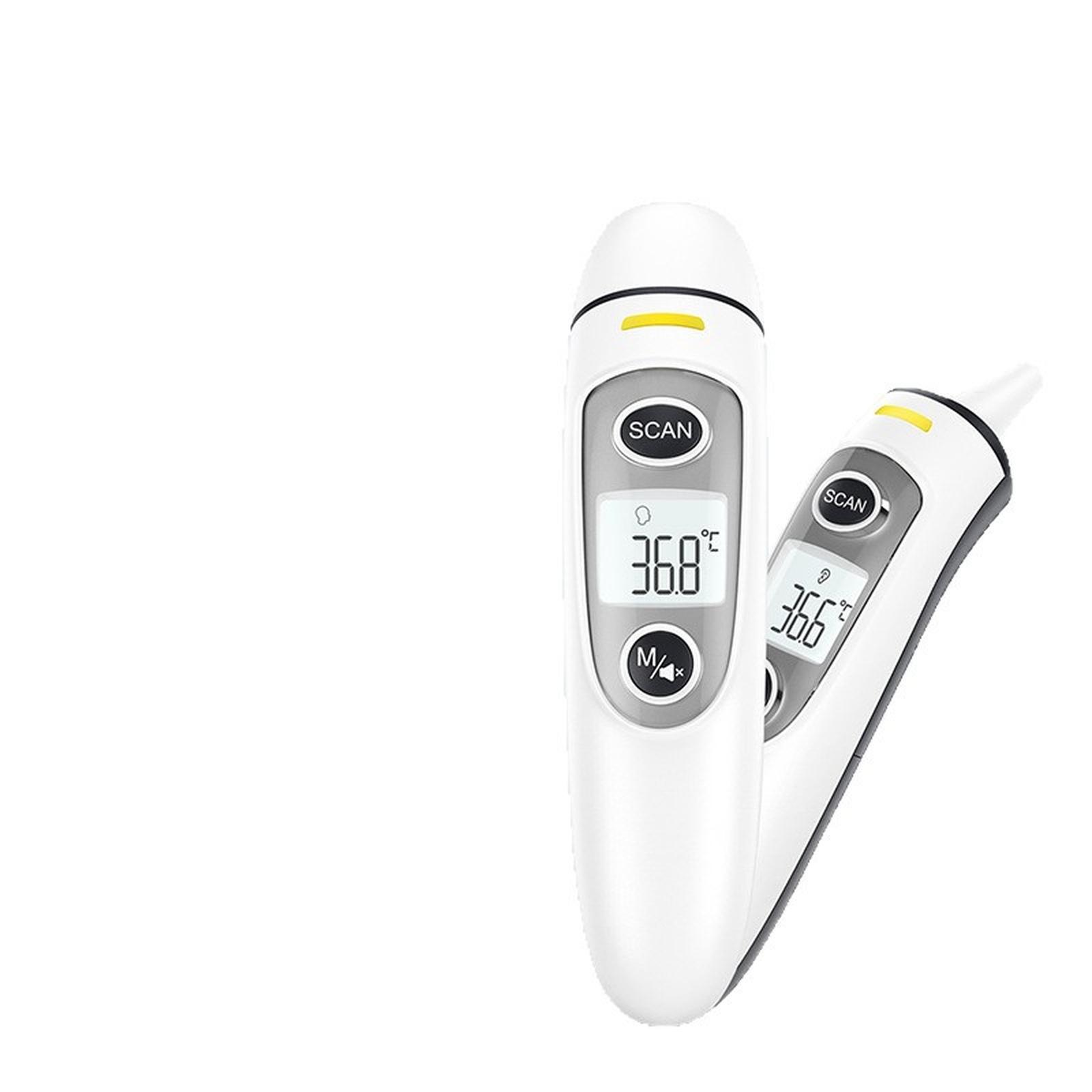 

Non-Contact for Forehead, Ear & Object Temperature, Accurate 1-Second Reading with LCD Screen, for Family & Clinical Use белый