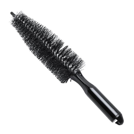 Car Tire Cleaning Brush Angled Spoke Brush Round Wheel Brush for Rim Wheel Cleaning Soft Bristles Non-Scratch Ergonomic Handle Automotive Cleaning