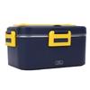 Electric Lunch Box Portable Lunch Warmer Stainless Steel Food Container Leakproof for Car Home Office Use Purple Yellow