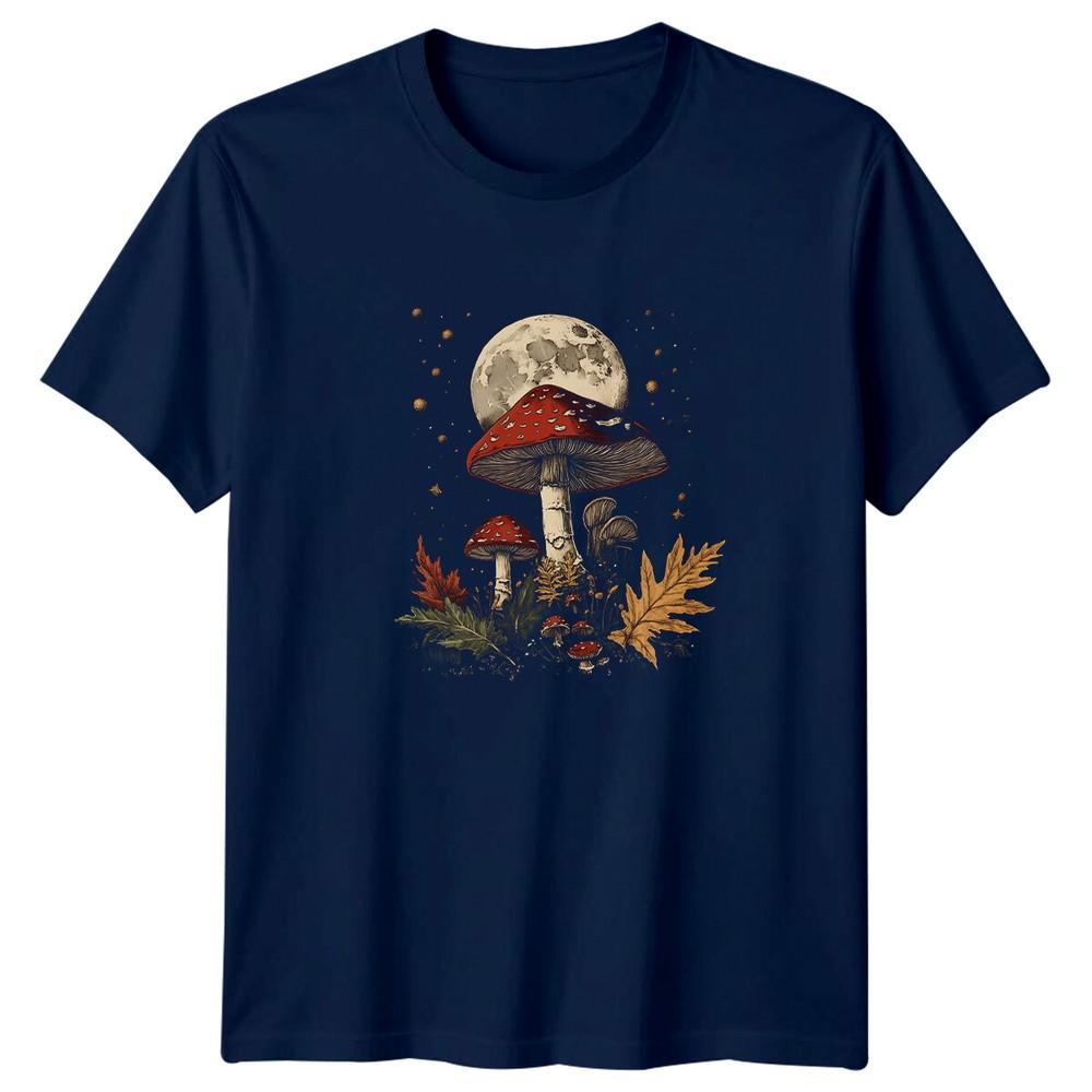 Mushroom Moon Nature TShirt Magic Fungi Shirt Witchy Tee