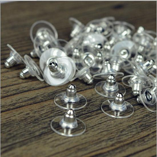 E1401 DIY Jewelry Accessories: Bullet Earring Stoppers, UFO Earplugs, Round Ear Backs