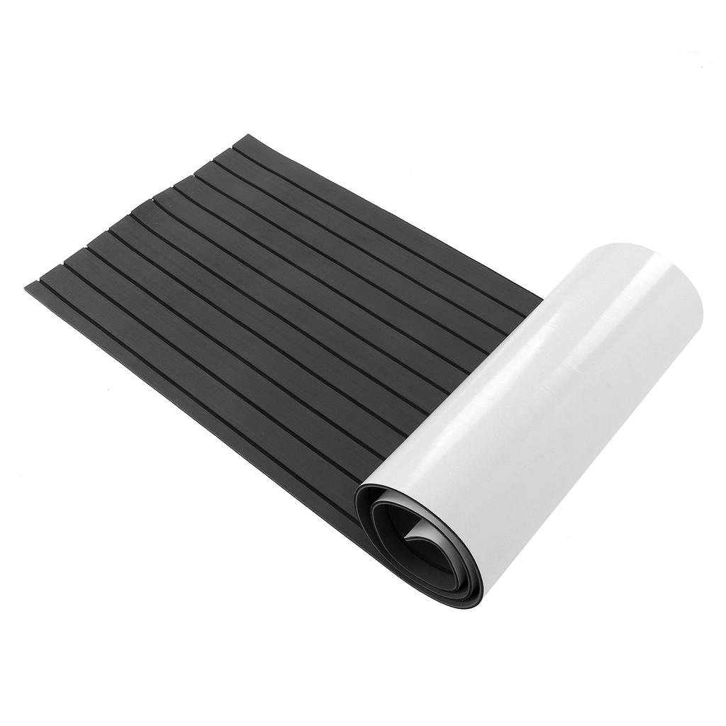 Marine Boat Flooring EVA Foam NonSlip Yacht Deck Motorhome Sheet Mat 240 X 60cm Self Adhesive(Dark Grey Black )
