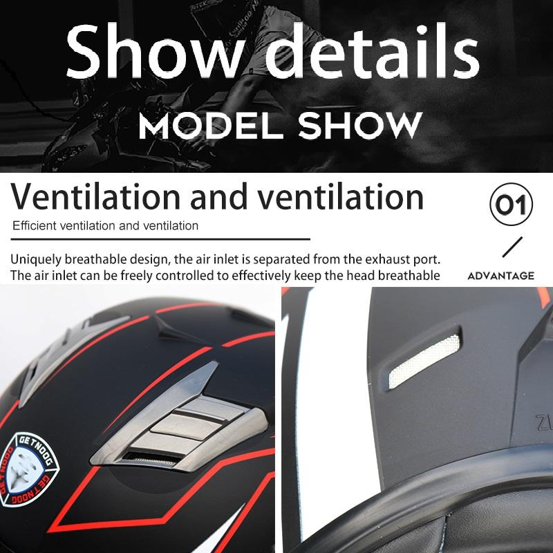 Motorrad Sicherheit Hut Anti-Fog Dual Objektiv Bluetooth Helm Halb Helm Mit BT