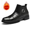 Mode Britischer Stil Herren Echtleder Schuhe Dicke Sohle High Top Workwear Schuhe Büro Business Stiefel für Herren Höhenerhöhung