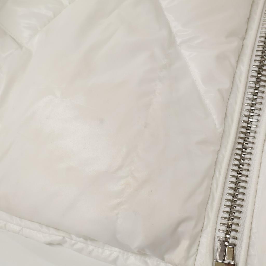 KHRISJOY AFPW004 White Shiny Cropped Down Jacket Not Written whiteUsed