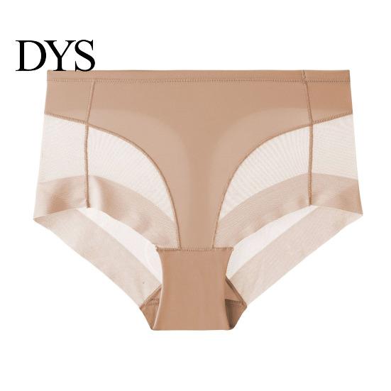 Women Ice Silk Underwear Panties Seamless High Waist Tummy Control Good Breathability Solid Lady Color Slim Fit Thin Quick Dry Casual Sport Underpants
