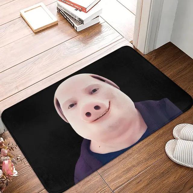 Funny John Pork Is Calling Rectangle Carpet Meme Phone Call Home Decor Mat Non Slip Floor Rug Entryway Doormat Floor Mat