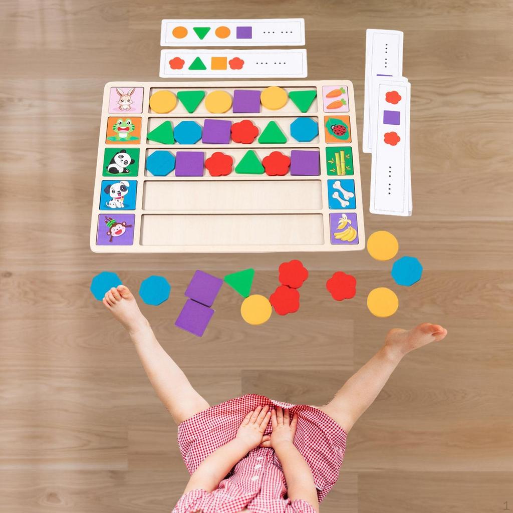 Kids Color Shape Sorting Toys Matching Learning Kindergarten Development Fine Motor Skill