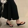 Summer Women Flip Flop Fashion PVC Transparent Women Slippers Designer Clip Toe Wedge Heel Slippers Casual Beach Slippers Slides