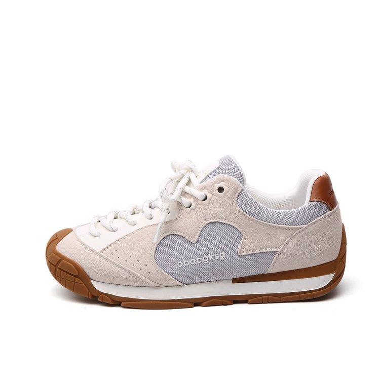 Retro Forrest Gump Training Shoes Women's Platform Flower Stray Shoes 2025 New Breathable Versatile Casual Sports Jogging Shoes