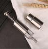 Stainless Steel Manual Spice Grinder With Press Action For Cooking And Kitchen Use