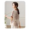 Summer Fashion Trendy New Chinese Style Blouse for Middle-aged and Elderly Women, Short Sleeve T-Shirt Casual Shirts