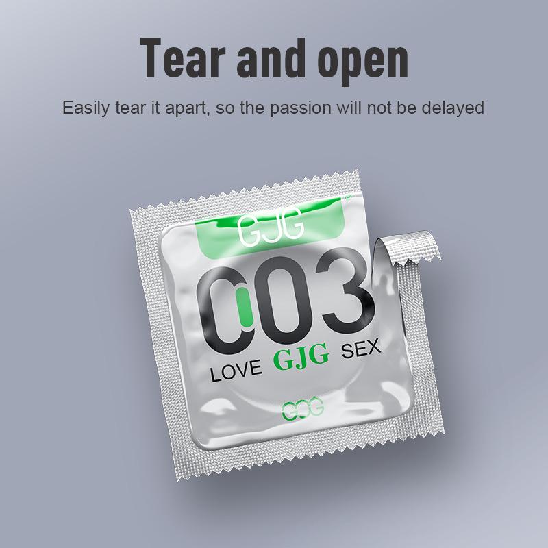 003 Ultra-thin Condom Super Safe Super Smooth Latex Condom Penis Ring Sex Product for Adult