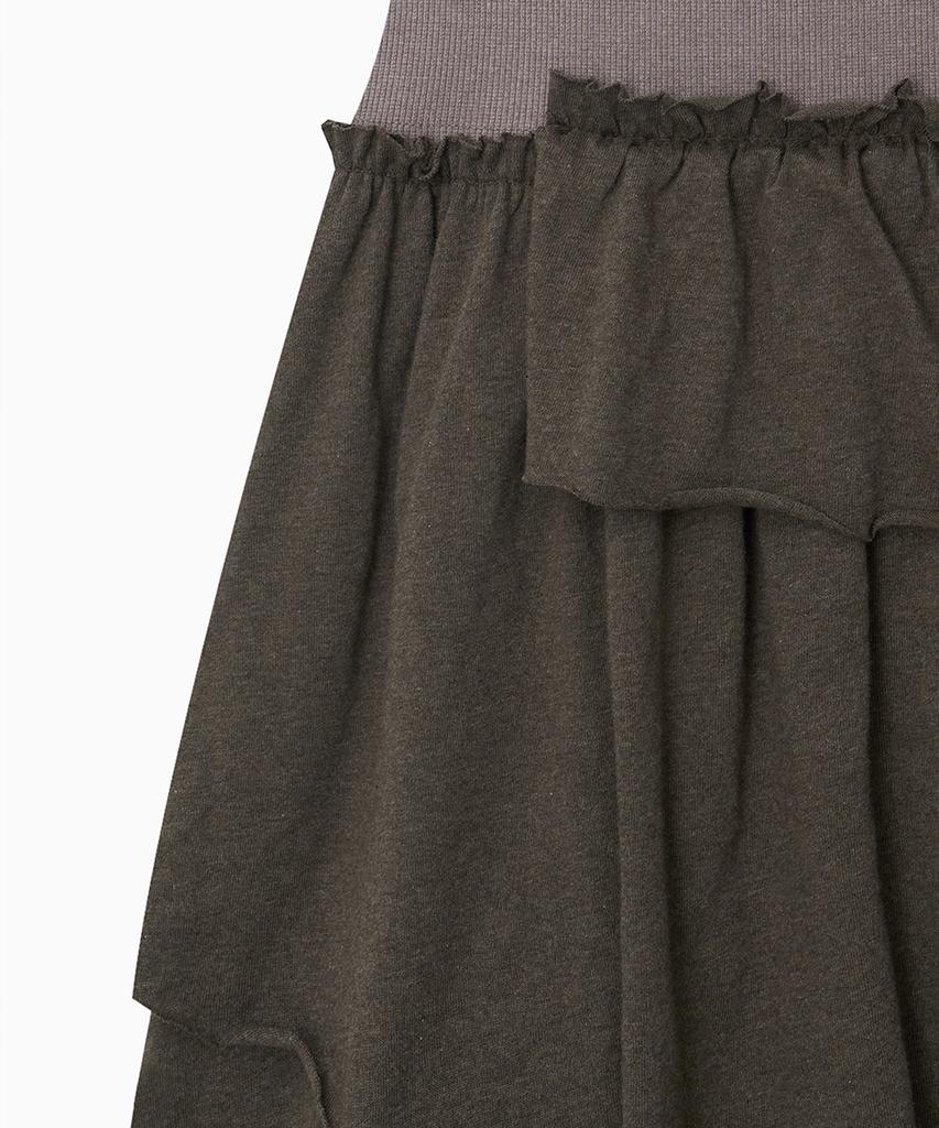 Ohesio Shirring Layered Dress, Indie Pink