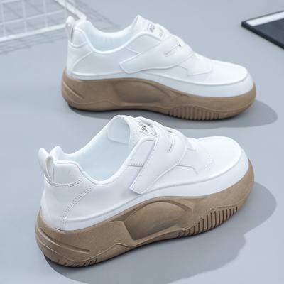 K8610 chaussures blanches pour femmes nouveau hiver fond épais chaussures de planche augmentant la hauteur résistant à l'usure sport même bas haut tout-Match