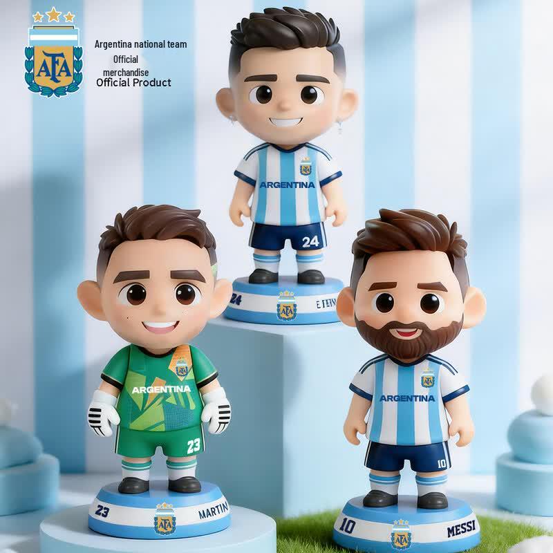 Messi Argentina National Team Mini Player Figurine Messi No. 10