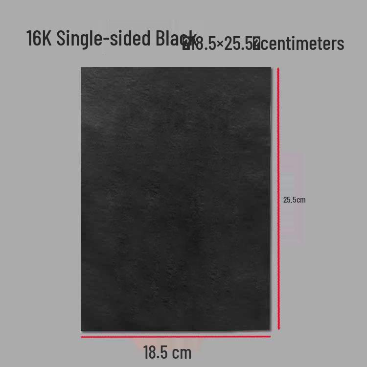 Large Single-Sided Black Carbon Graphite Paper for Non-Stick Handwriting & Cross-Stitch Tracing.