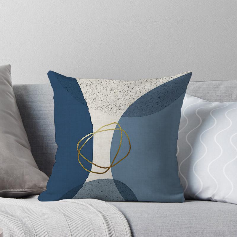 Haus Dekorativ Zuhause Kissenbezug für Sofa Kissenbezug 45*45 Nordisch 40*40cm 40x40cm 50x50 Wohnzimmer abstrakt 60x60 grau Boho
