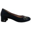 UGG Fleur Poppy Sheepskin Versatile Vintage Chunky Heels 3.5cm Women Heels Black 1092280-BLK