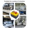 High Current Push Button Switches 250V 16A 5 Pin Connector Heavy Duty Emergency Stop Push Button for Workshop Equipment