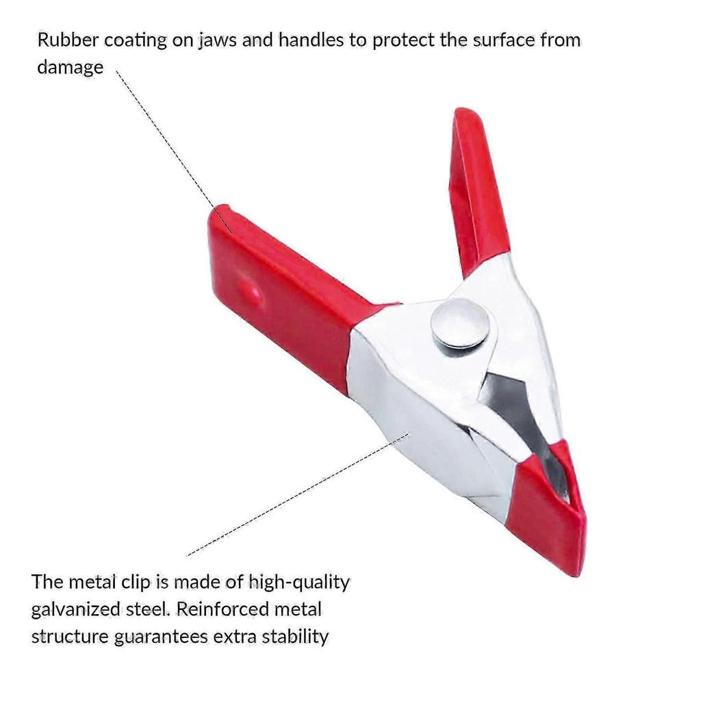Metal Spring Clamp 12 Pcs Rubber Coated Metal Spring Clamp 50mm/100mm Metal Clamps