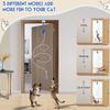 Interactive Cat Toy Rechargeable Hanging Automatic Kitten Toys with 2 Plush Mouses Indoor Feather Teaser Self Play String Toys
