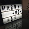 Light Box Sign Plug-In Indoor Outdoor Waterproof Light Box Sign Decoration For Bedroom School Event Gathering Table Yard Wedding