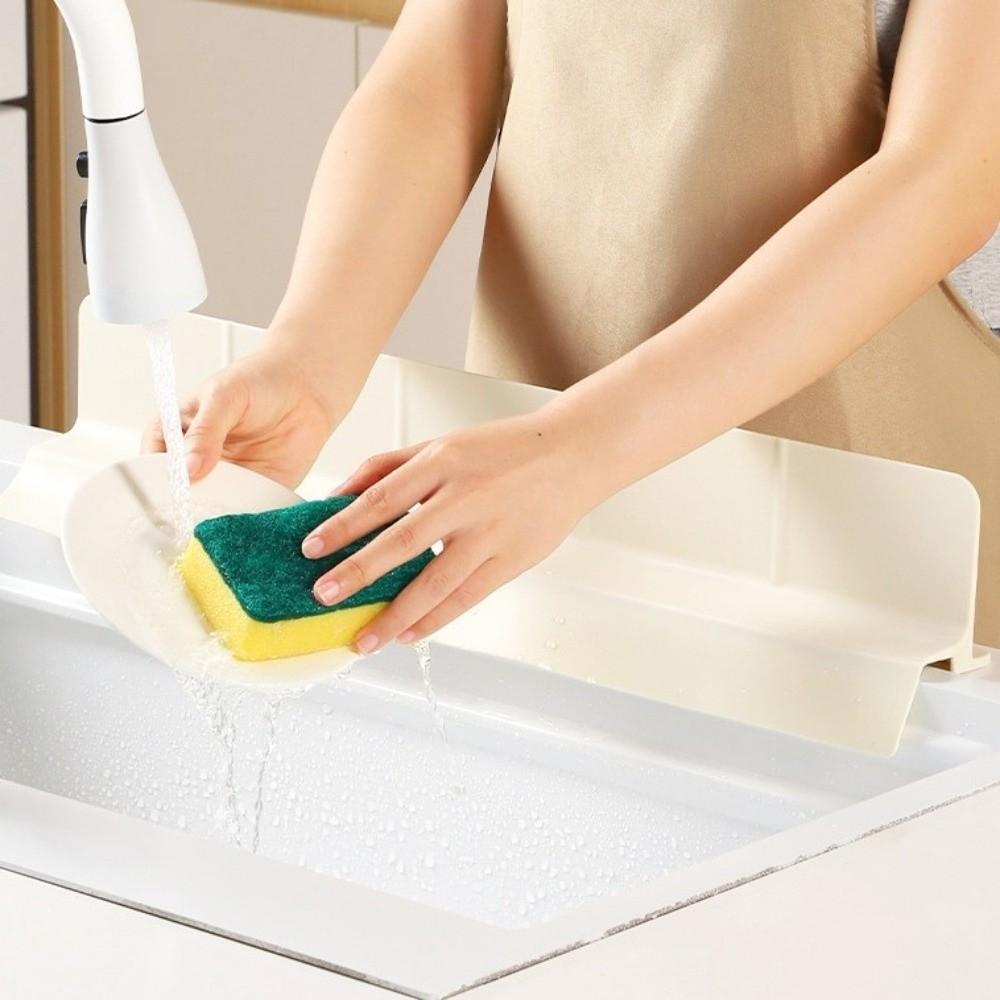 Anti-splash Silicone Sink Barrier with Large Suction Cup Sink Water Baffle  Restaurant