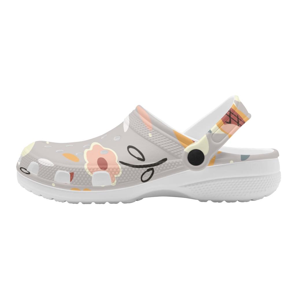 For Women Men EVA Clogs Cartoon Printed Flexible Breathable Slip On Garden Shoes Beach Pool Bathroom Home Home Slippers Beach Wear