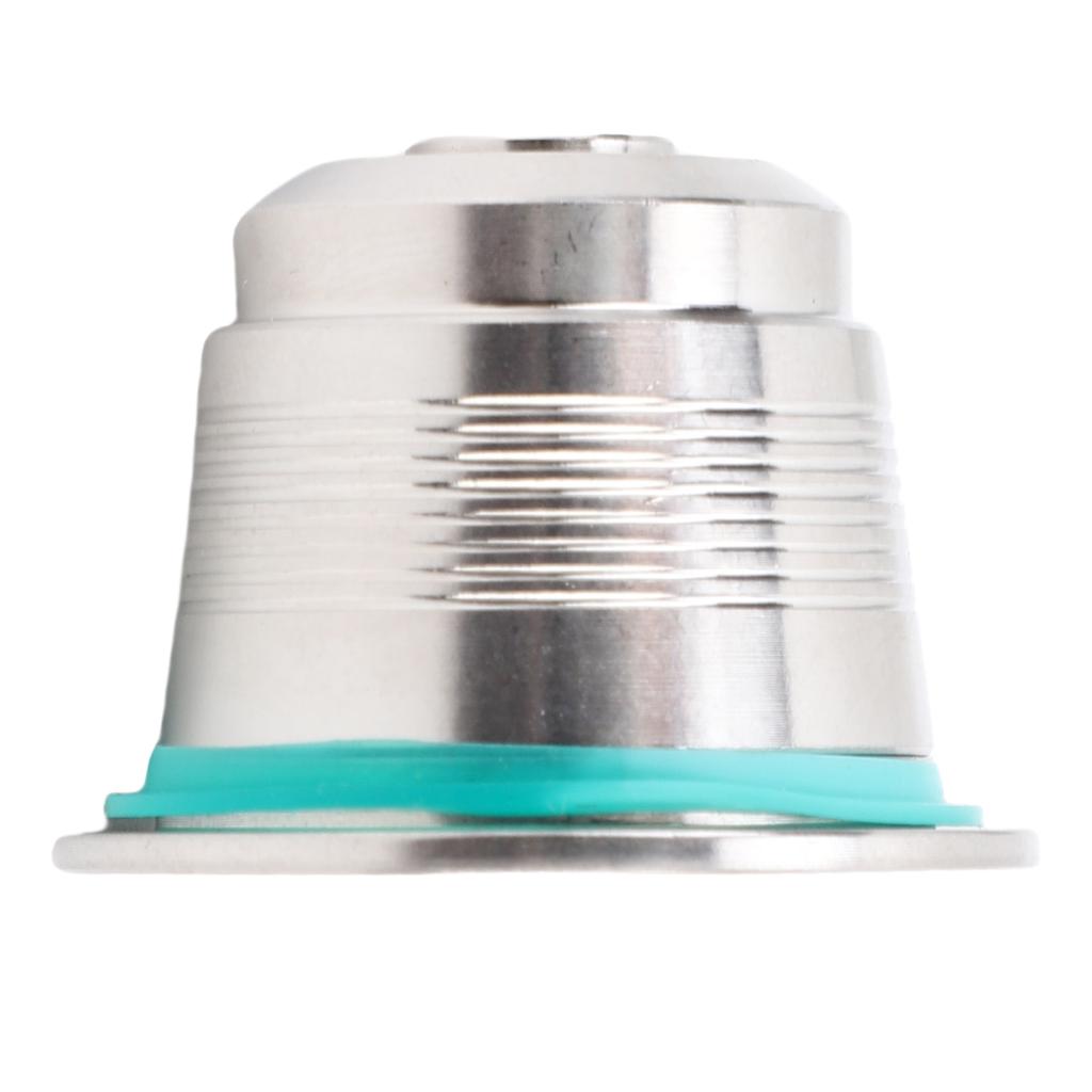 Porous Refillable Stainless Steel Coffee Capsule Double Sided Coffee Tamper with Brush Spoon Filter Seal Ring for