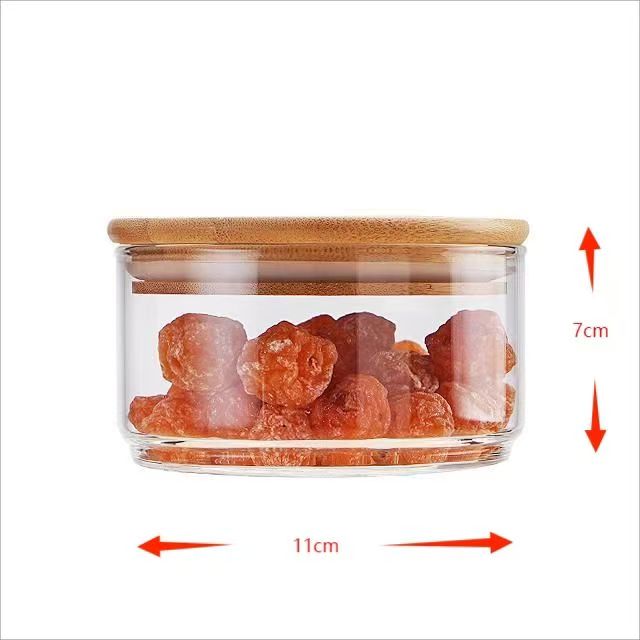 1Pcs Heat Resistant Glass Bowl Stackabe Round Fruit Salad Bowls Clear Kitchen Food Storage Container Salad Bowl Tableware