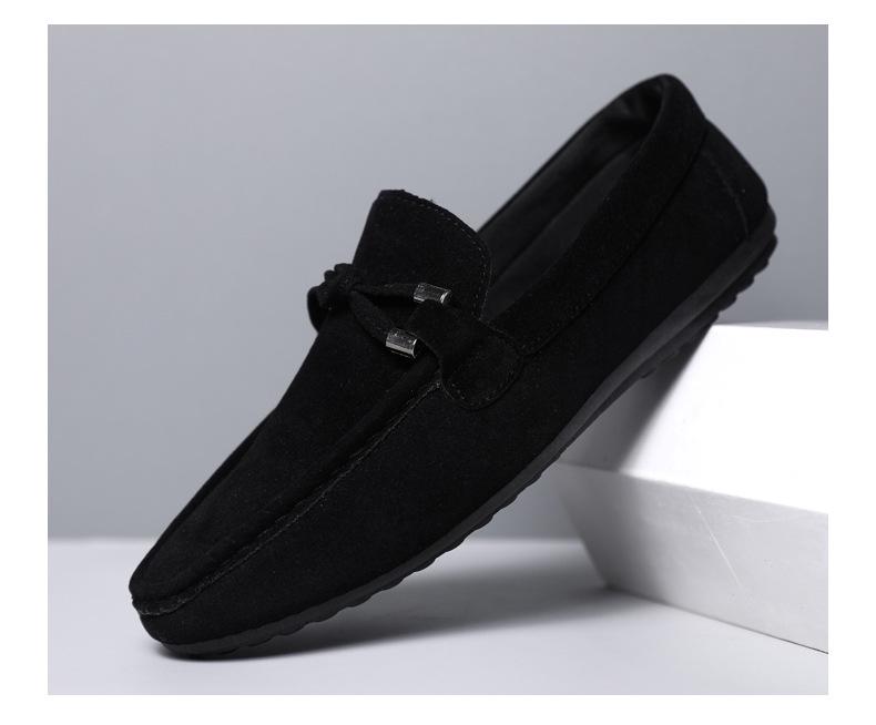 Men's Breathable Slip-On Bean Shoes - Casual, Trendy, Versatile Spring/Summer Footwear