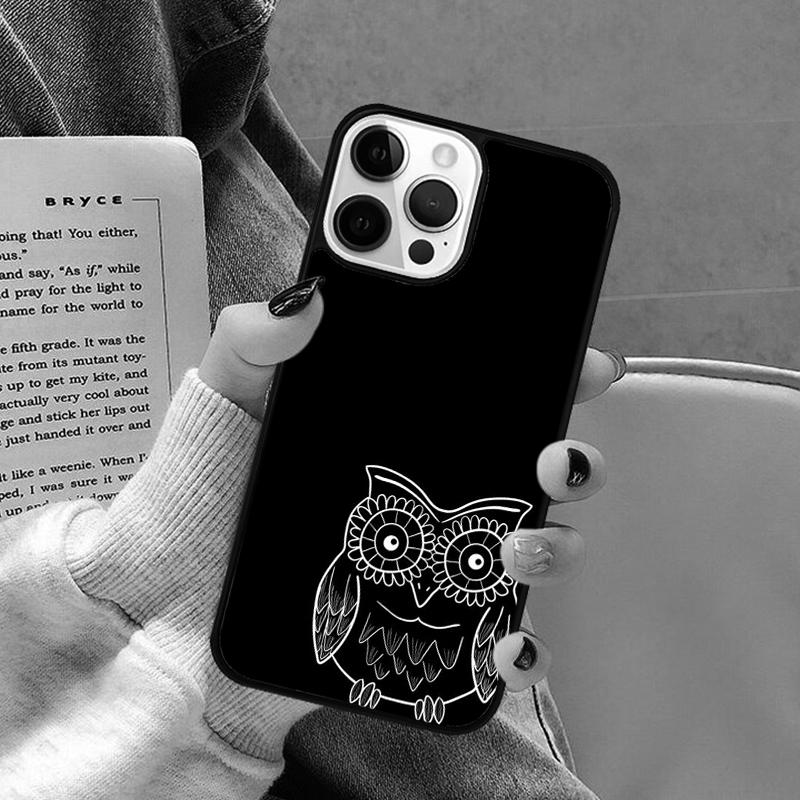 Lovely Owl Animal Diy Colorful Phone Case for iPhone 17 Air 16 16e 15 Plus for Apple 13 11 12 14 Pro Max Cover Coque