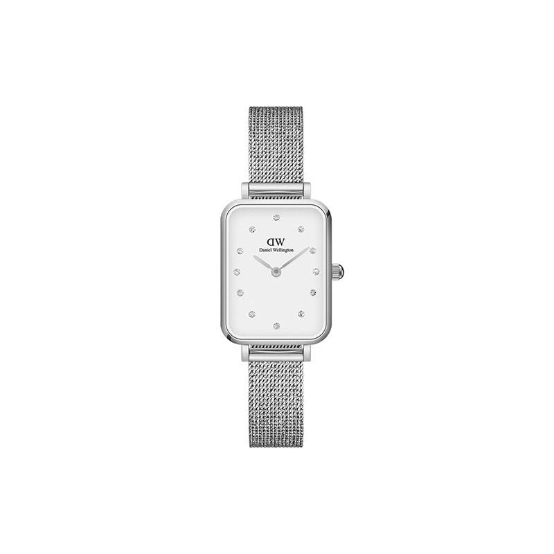 Daniel Wellington PETITE series watch quartz movement stainless steel strap white dial women's watch star crystal watch small square watch DW00100597