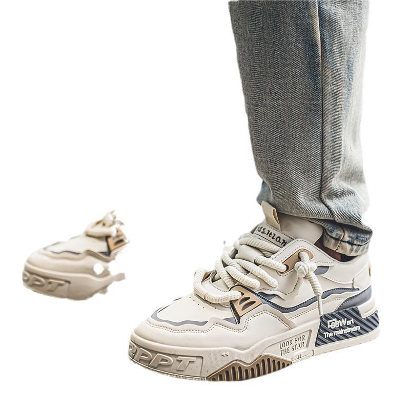 Men's shoes summer new versatile platform casual flat shoes non-slip youth sports shoes