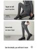Damen Fleecegefütterte Bauchweg Leggings - Warme Verdickte Baumwoll Steg Strumpfhose für Winter & Herbst