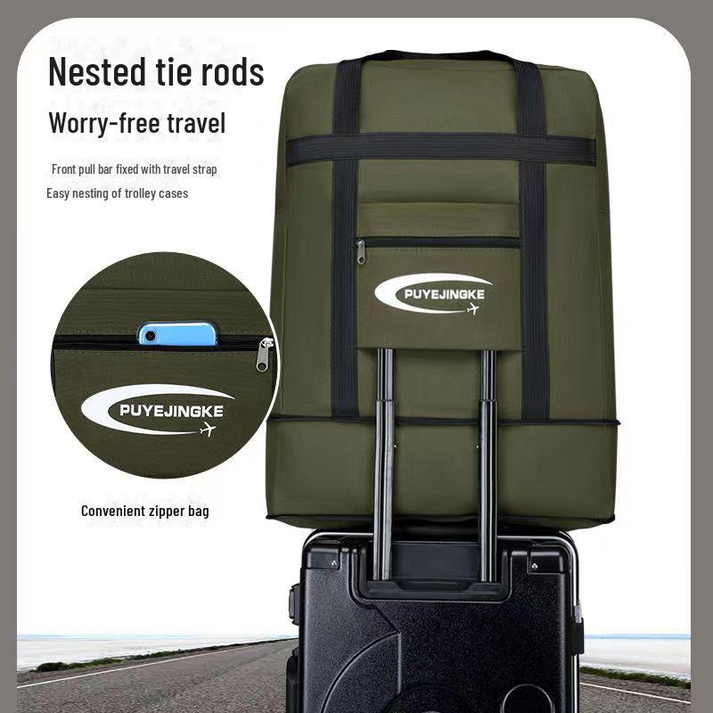 Convertible Canvas Handbag: Foldable, Double-Backed, Large Capacity for School and Travel