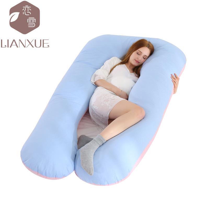 Crystal Velvet U-shaped Pregnancy Pillow Waist Protection Side Sleeping Pillow Breastfeeding Multifunctional Hug Pillow