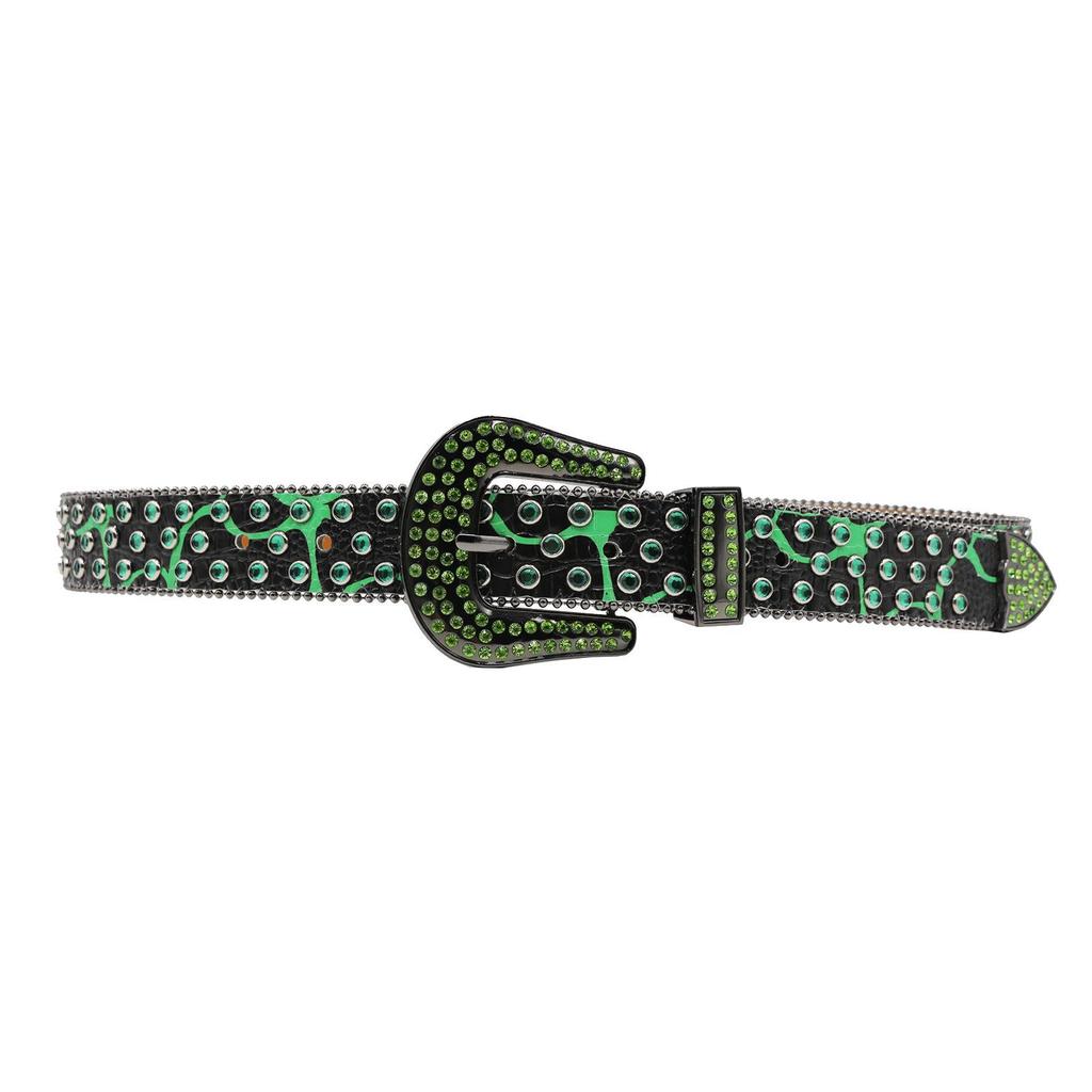 European & American Style Rhinestone Punk Belt for Men & Women
