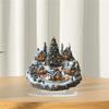 Christmas House Decoration Acrylic Forest Village Holiday Table Ornaments for Party