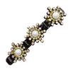 5x Sparkling Crystal Stone Braided Hair Clips Tooth-Shaped Non-Slip Bang Hairpin